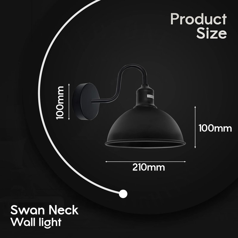 Foshee Armed Sconce, Black