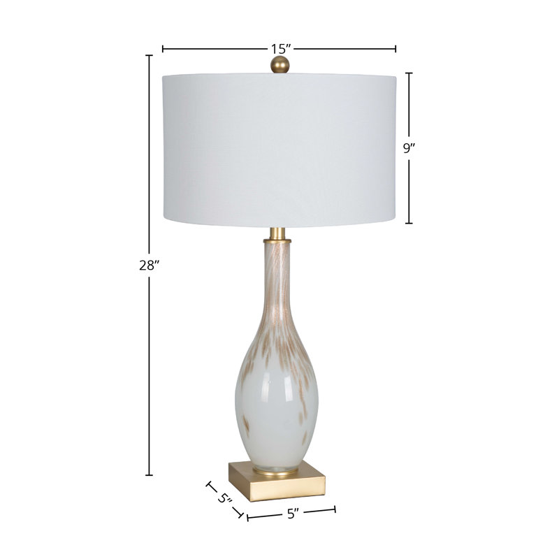 Lampe de table en verre USB