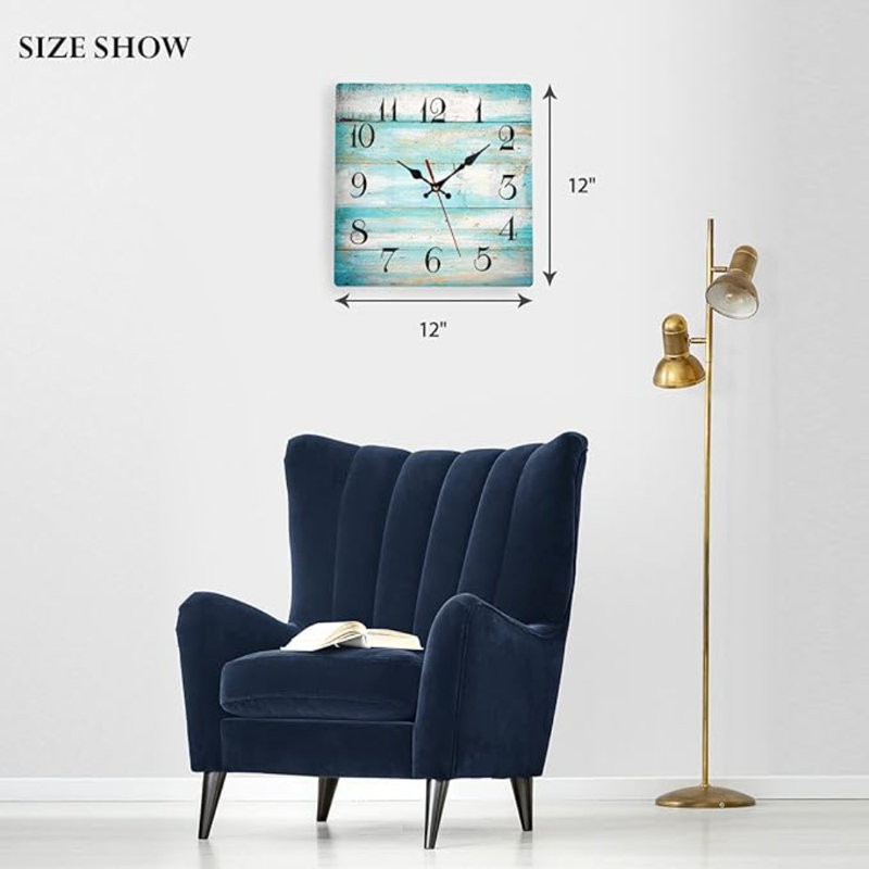 Horloge murale en bois Artsocket, Style rétro moderne 20