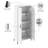 Caleshia Tall Bathroom Cabinet with Doors-1131336299