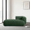 Chaise longue / grande chaise longue avec structure en bois massif, assise profonde et tissu doux, chaise d'appoint de salon pour la détente et la lecture, canapés Boucle
