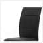 Ensemble de chaises d'appoint contemporaines 2 pièces, pieds en cuir synthétique noir