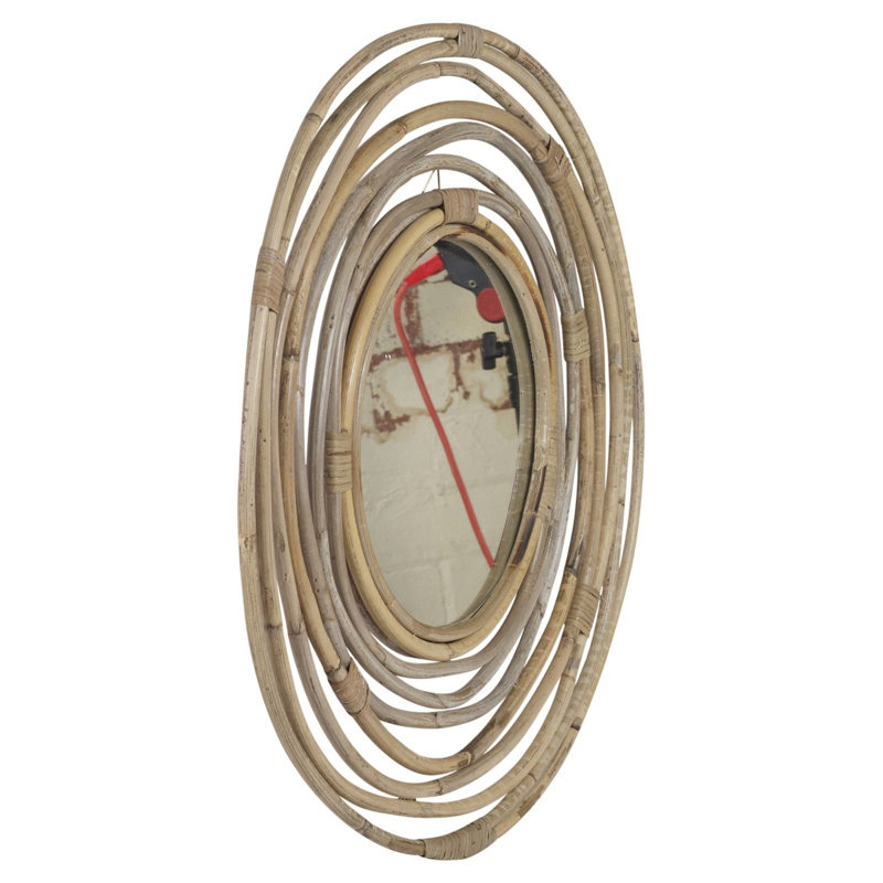 Gelston Wood Flat Wall Mirror