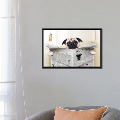 Toilette pour chien-impression d’art graphique