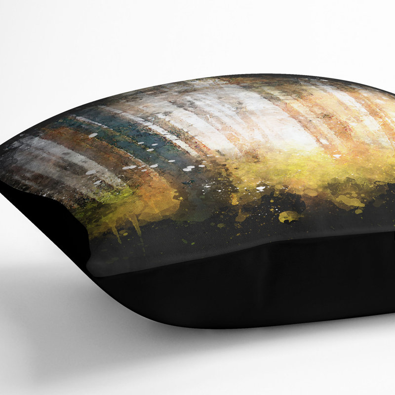 Square Cushion, 55cm H x 55cm W x 20cm D, Black