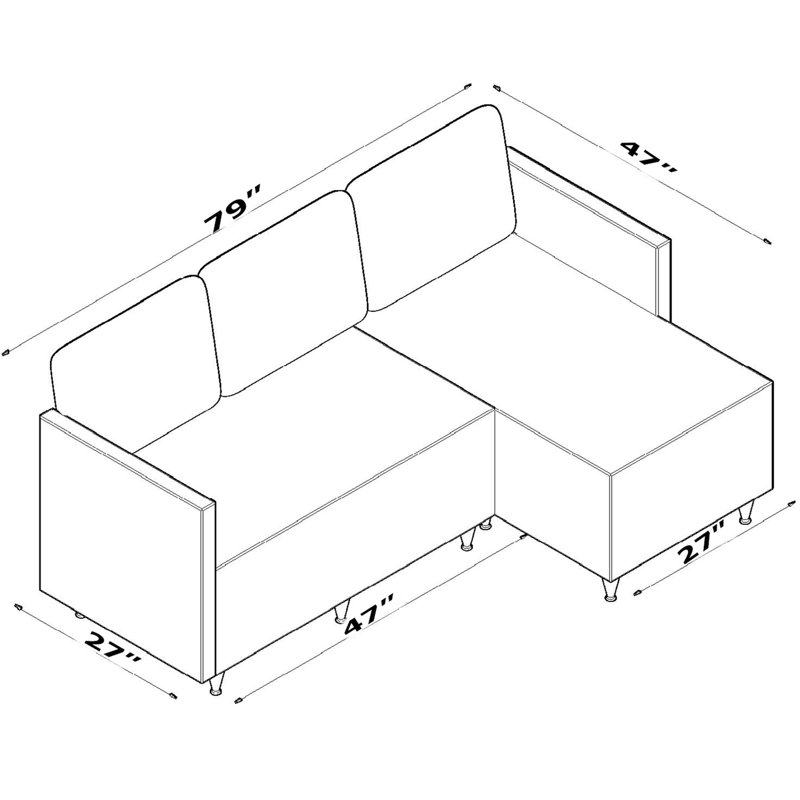 Canapé modulaire réversible en brun - confort 5 avec mousse et base en bois massif, installation facile pour la maison salon configuration chambre personnalisée, bois, à assembler