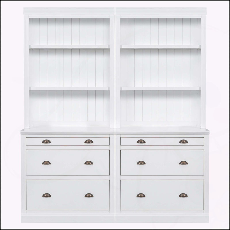 Versatile Two Bookshelf Suite with LED Lighting and Multiple Storage Options for Various Rooms