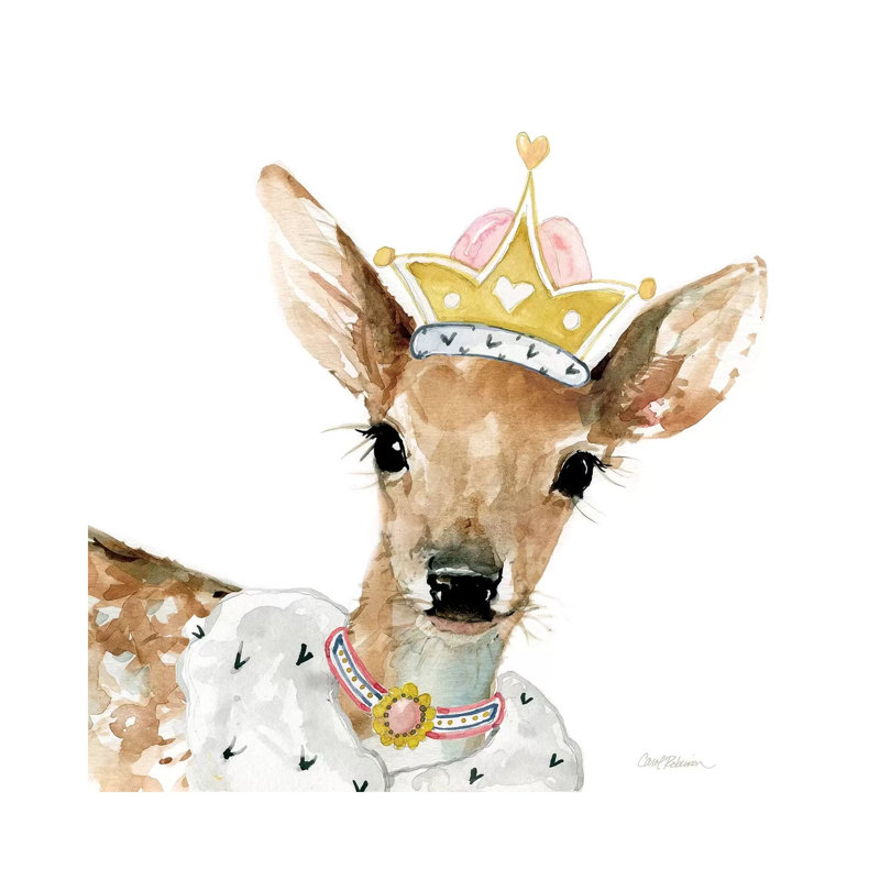 Glamour Girls: Deer by Carol Robinson - Wrapped Canvas Print, 30.48 cm H x 30.48 cm W