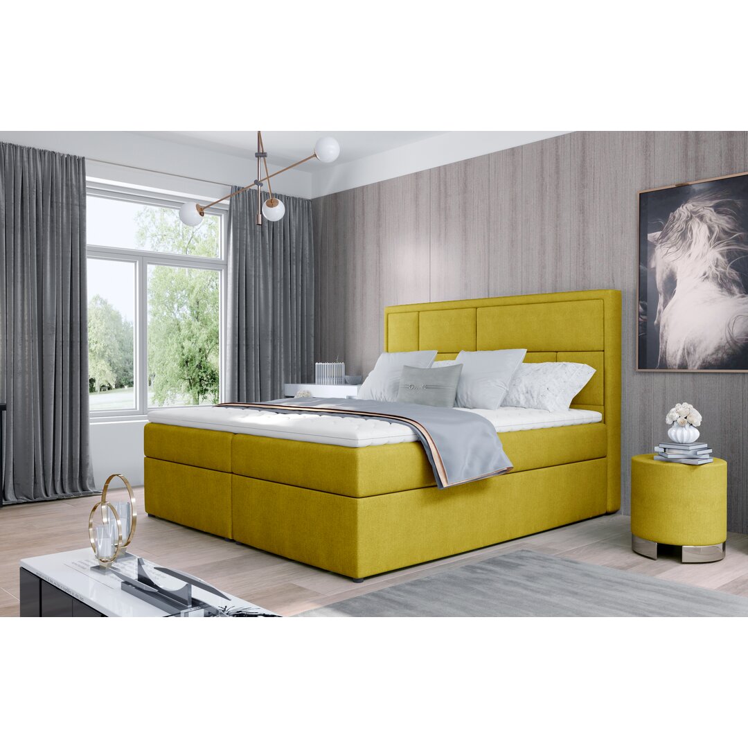 Boxspringbett Glennys mit Topper