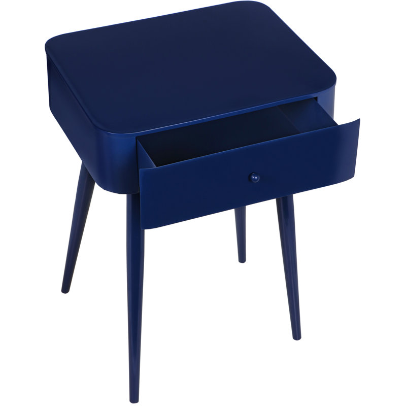 Rylan 1 - Drawer Iron Nightstand, Navy
