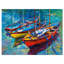 Nautique, trois bateaux de pêche, toile - Trois bateaux de pêche-29505159