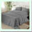 Cotton Percale Sheet Set - Deep Pocket Bedding Bundle with 4 Pieces: 1 Flat Sheet, 1 Fitted Sheet, 2 Pillowcases - Crisp, Cool, Strong Linens-115840803-115840819