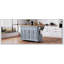 Grand îlot de cuisine de 54 pouces avec abattant, beaucoup de rangement et texture en relief pour les cuisines modernes en bleu-gris-694209578