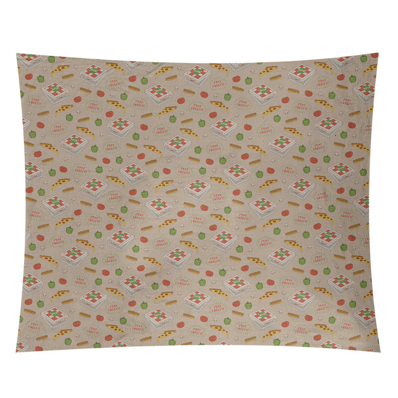 Tapisserie elizabeth pizza par katelyn Kitterman, H 27,5 po x l 37,5 po, Intérieur / extérieur