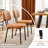 8-Piece Modern Faux Leather Dining Side Chairs Set - Upholstered, Sturdy Metal Legs Dining Chair For Living Room & Dining Room-114286435