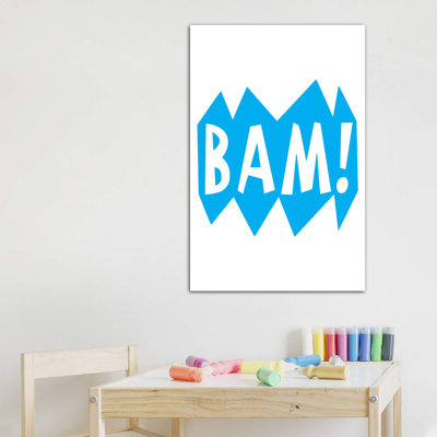 BAM! Bleu - reproduction d'art textuel