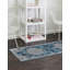 Tapis bleu / gris à motif abstrait Weingartner-598818154