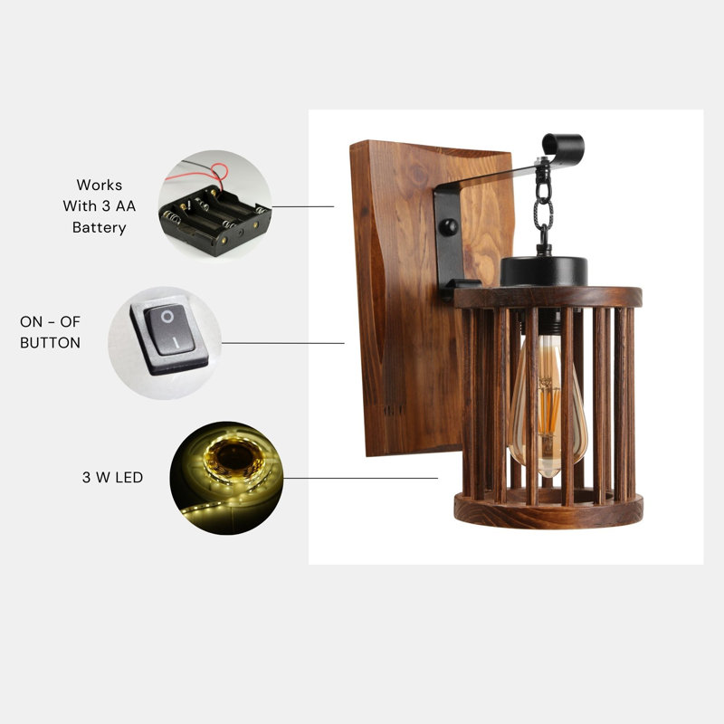Lynnea Wood LED Wallchiere
