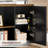 85.8" L-Shaped Executive Desk with File Drawers-2098728680