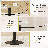 Dining Table Set For 4, 35" Glass Top Kitchen Table And Chairs For Small Spaces-123294123-123303469