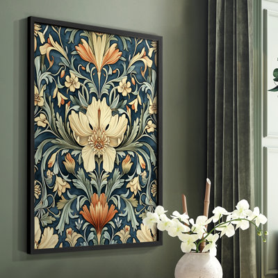 WM MORRIS Series DCCCLI  -Premium Framed Print -Ready to Hang - No Nails Required