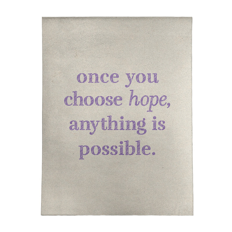 Tapis en chenille de polyester Quotes, Rectangle 9 pi x 12 pi