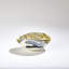 Pleated Bowl-Amber/Blue Filigree-57972692