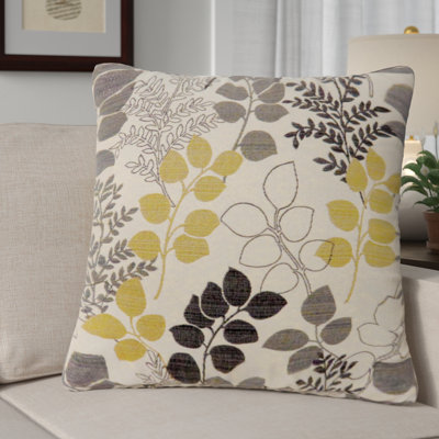 Floral Reversible Throw Pillow