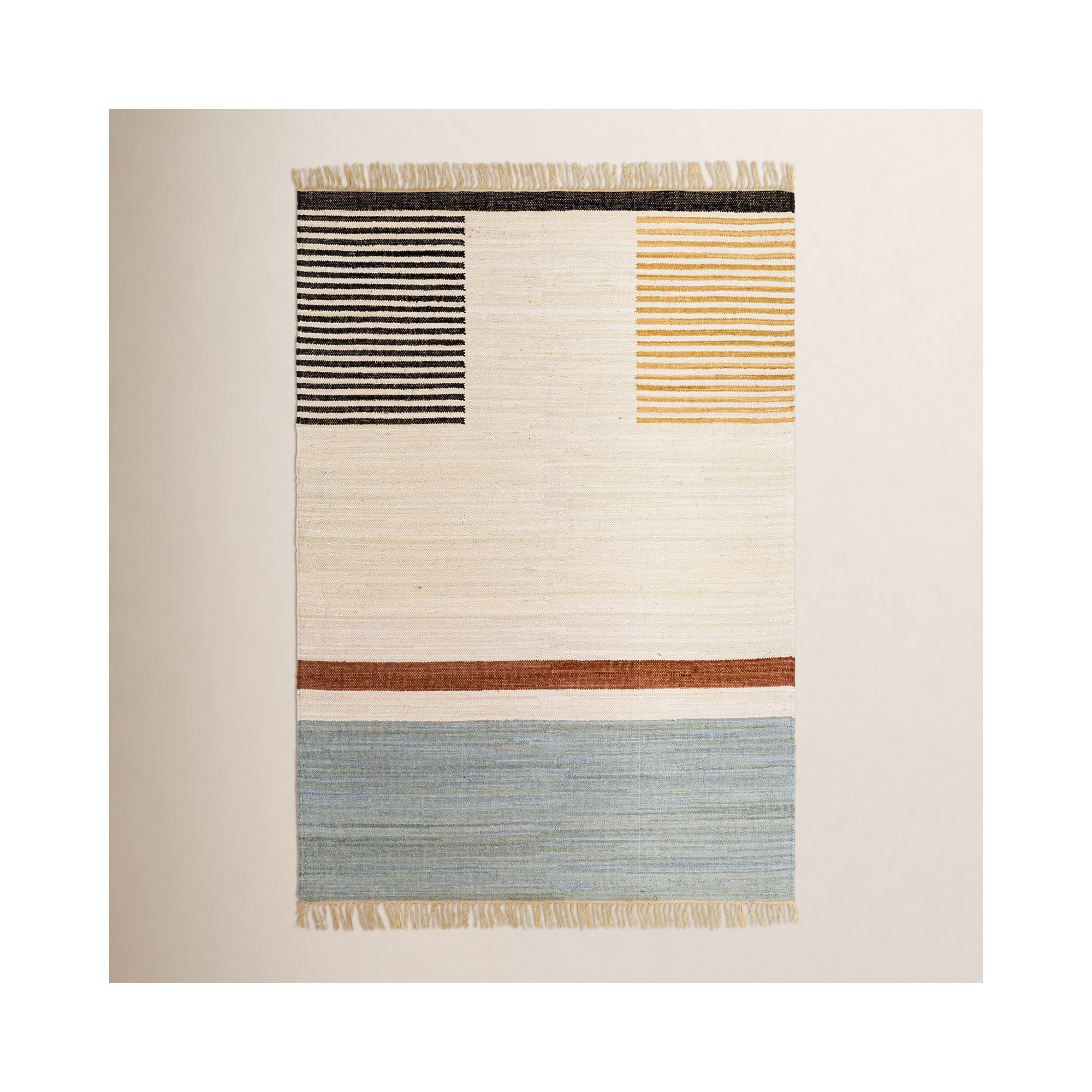 Avenue Handmade Cotton Rug, Rectangle 5' x 7'6"