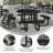 46" Round Wheelchair Accessible Metal Picnic Table With Ground Anchors-183041585