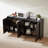 63" Sideboard Buffet Cabinet With 4 Doors and Adjustable Shelves, Modern Coffee Bar Console Table for Living Room, Kitchen, Entryway -1021246667