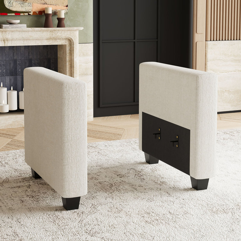 Ebern Designs Chenille Modular Sofa Armrest - Wayfair Canada