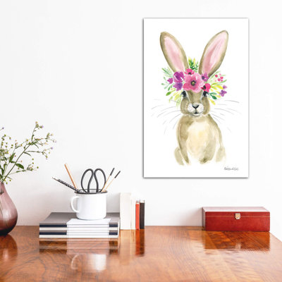 Floral Bunny par Kirsten Dill - reproduction d'art sur papier
