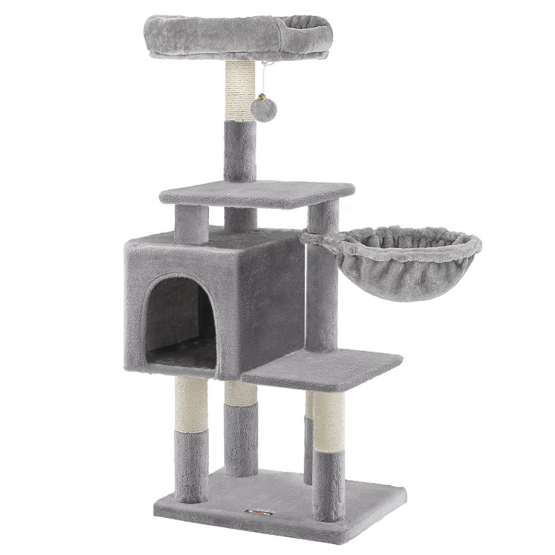 110cm H Cat Tree, Light Grey