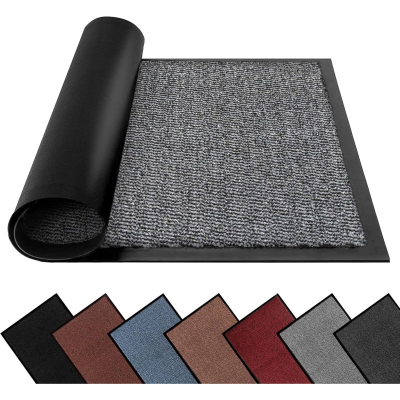 Doormat, 80cm W  x 140cm L, Grey