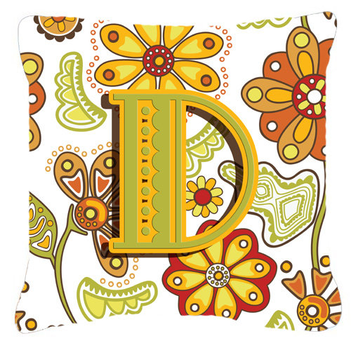 Coussin décoratif intérieur/extérieur mongram letter, Y, 18" H x 18" L x 5.5" D
