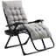 Fauteuil inclinable pliant sans gravité avec revêtement et plateau latéral-1145152835