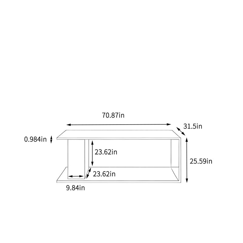 Table de présentation de vêtements, Noir / blanc