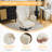 28.5“ W Velvet Dovetail Swivel Office Chair-282804796