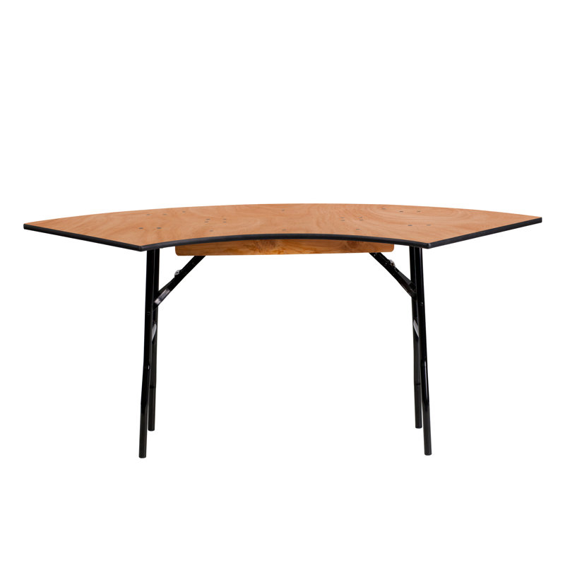 Table de réception et de réception pliable en bois 5,5 pi x 2 pi Wofford