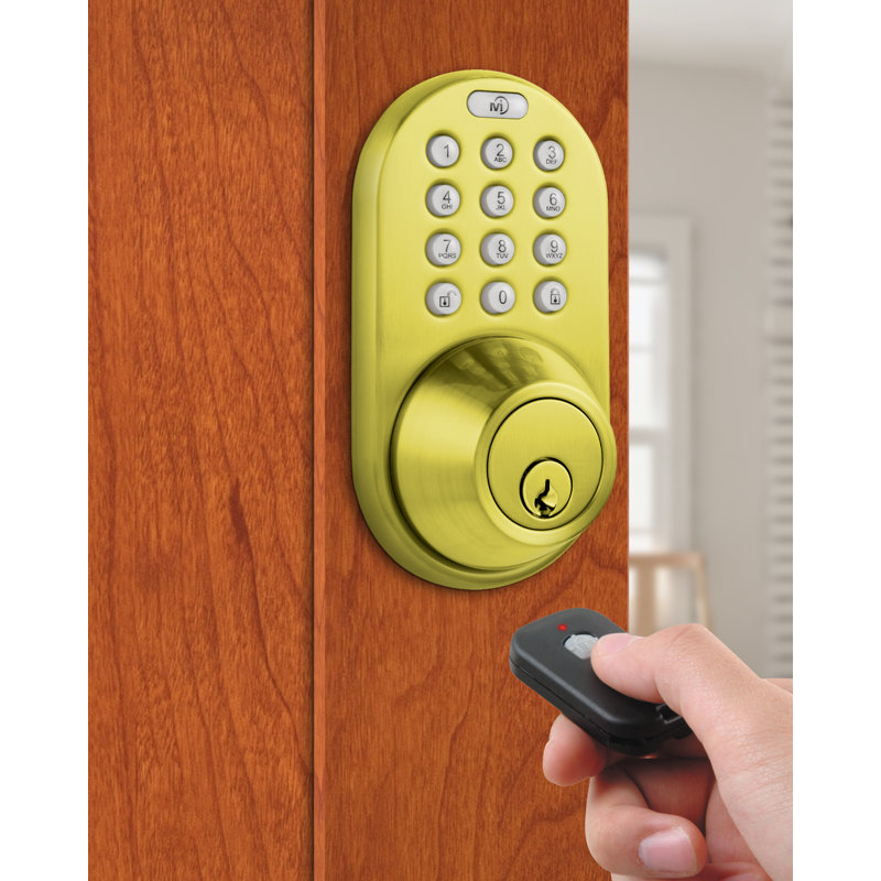 Smart Electronic Deadbolt, Polished Brass