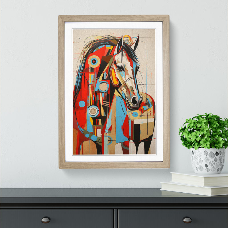 Horse Constructivism - Framed Print