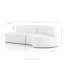 Opal 126" Wide Outdoor Curved Patio Sectional with Cushions-1528476095-1528476092