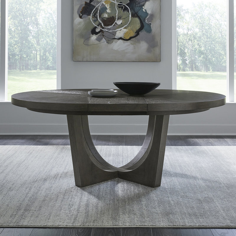 Ensemble de table guéridon 5 pièces Trenea Opt avec chaises rembourrées à 4 panneaux