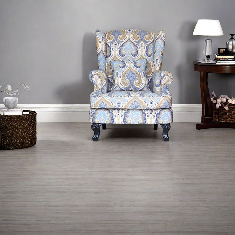 Fauteuil inclinable Laerte, Mélange de polyester bleu / mauve