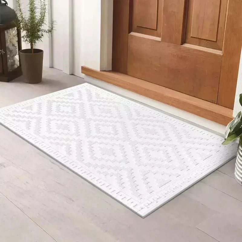 Avon Rug Cream Large Area Rug, Non Slip Hallway Runner, Soft Carpet Door Mat for Living Room, Bedroom & Kitchen