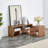 2 Pieces Cube TV Stand,Free Combination Gaming Entertainment Centre Media Stand,Open Storage Bookcase Shelf For Living Room,2 Shelf Bookcase L-Shaped TV Console Stand,With Dimensions Of 47.2*12*13.4.-43983013