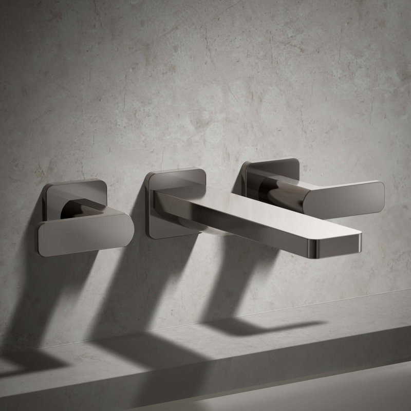 Parallel Wall Mount Bath Filler Trim, Vibrant Titanium