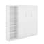 Grand lit escamotable avec tablettes-792903130