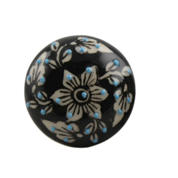 Oversized Hand Painted 1.75" Diameter Mushroom Knob